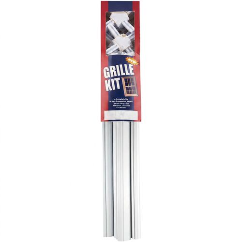 Brixwell Plastic Window Grille Kit in White Finish With 12 Total 24" Profil…