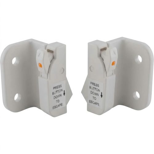 Brixwell 50-2008EW Euro White Dual Action Single/Double Hung Or Sliding Pla…